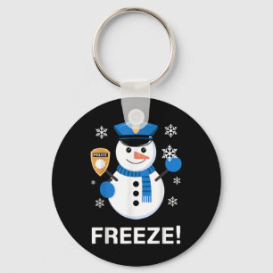 Cute Police Officer Design For Men Women Cop Polic Key Ring