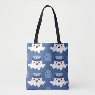 Cute Police Officer Ghost Tote Bag