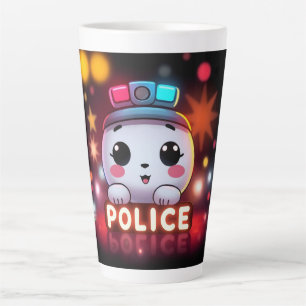 Cute Police Squad – Adorable Patrol Design Latte Mug
