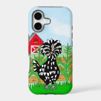 Cute Polish Chicken and Farm