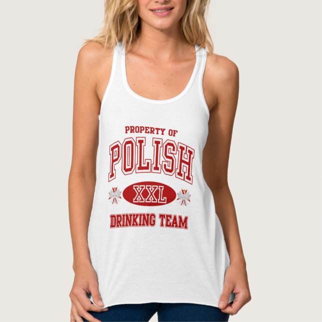 Cute Polish Drinking Team Singlet (Front)