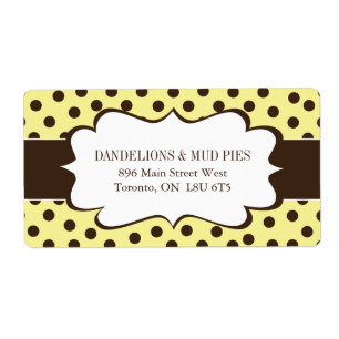 Cute Polk a Dot Shipping Labels