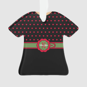 Cute Polka Dot Belted Dress Christmas Ornament