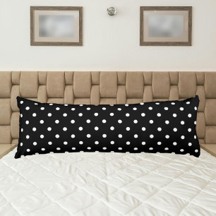Cute polka dot black and white elegant  body cushion