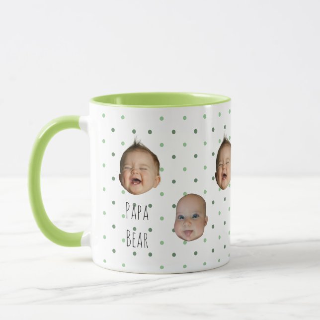 Cute Polka Dot Coffee Mug for Dad (Left)