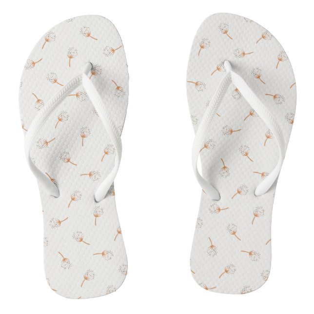 Cute Polka Dot Flower Pattern Jandals (Footbed)