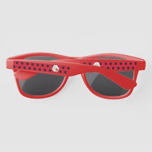 Cute Polka dot Ladybug Daisy Flower Birthday Party Sunglasses