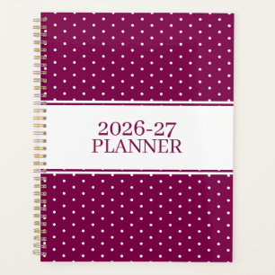 Cute Polka Dot Pattern Planner