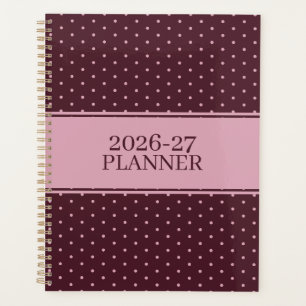 Cute Polka Dot Pattern Planner