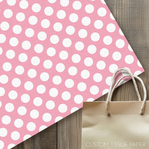 Cute Polka Dot Pattern with White Dots Tissue Paper