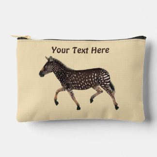 Cute Polka Dot Zebra Accessory Pouch
