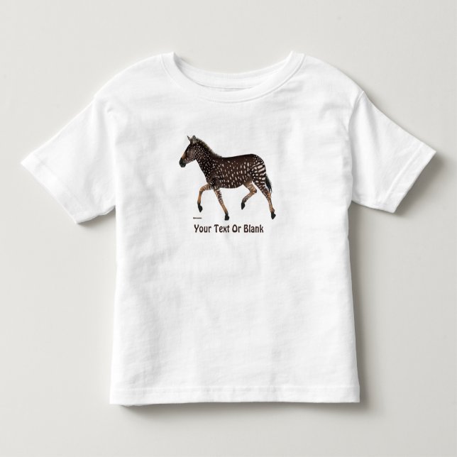 Cute Polka Dot Zebra Toddler T-Shirt (Front)