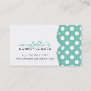 Cute Polka Dots Customer Loyalty Business Card