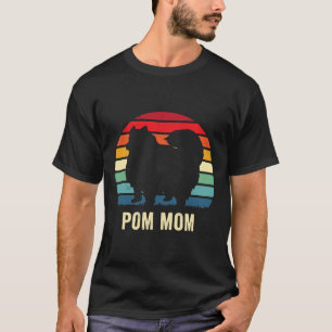 Cute Pom Dog Mum Funny Pomeranian Lover Pet Owner T-Shirt