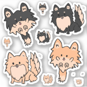 Cute Pom Mix Custom-Cut Vinyl Sticker