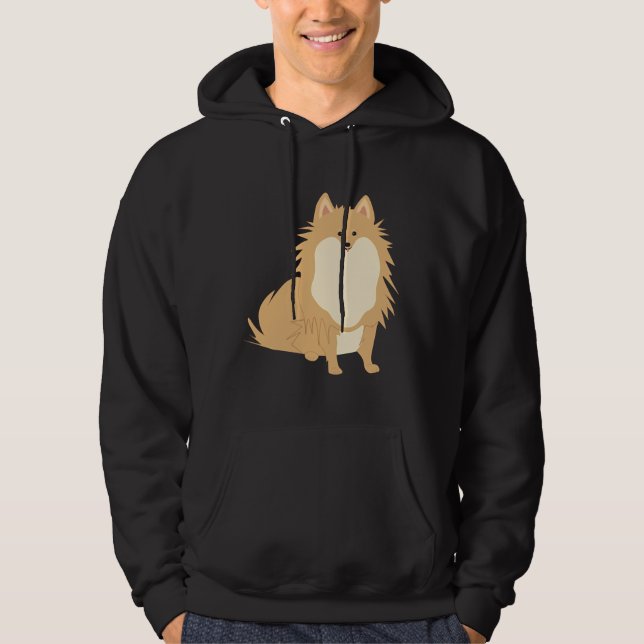 Cute Pomeranian 8 Hoodie (Front)
