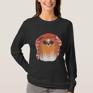 Cute Pomeranian Dog Wearing Sunglasses T-Shirt