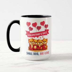 cute Pomeranian Dogs Love Mug