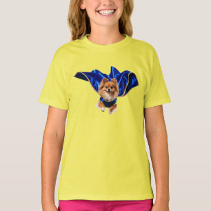 Cute Pomeranian Superhero Kid's T-Shirt