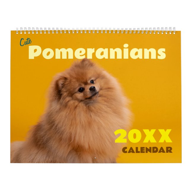 Cute Pomeranians Calendar 2026 Dogs (Cover)