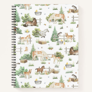 Cute ponies notebook