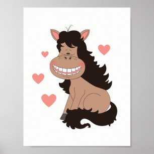 Cute Pony Cartoon Poster