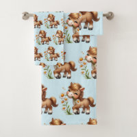 Cute Pony Eating Daisies