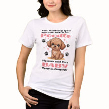 Cute Poodle Baby Dog Mum