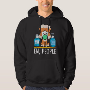 Cute Poodle Dog Dog Face Mask Hand Sanitizer Funny Hoodie