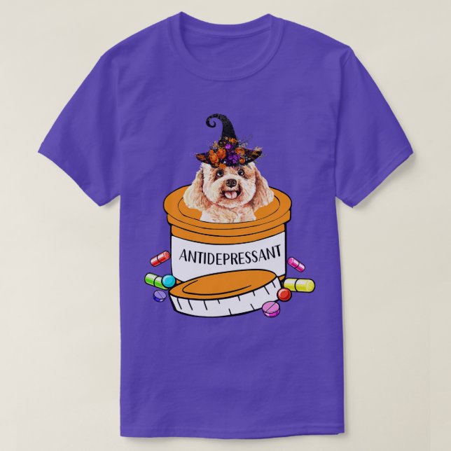 Cute poodle dog T-Shirt (Design Front)