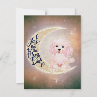 Cute Poodle | Great Gift for Summer Solstice Invitation