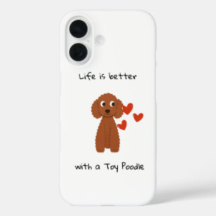 Cute Poodle iPhone 16 case