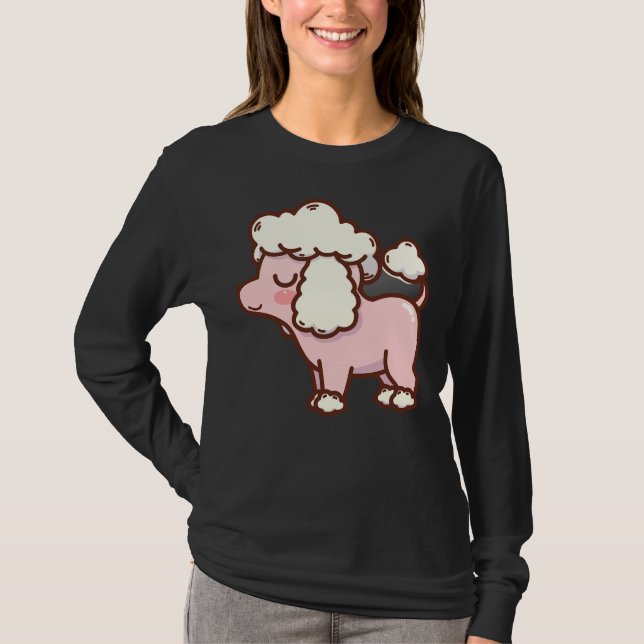 Cute Poodle      T-Shirt (Front)