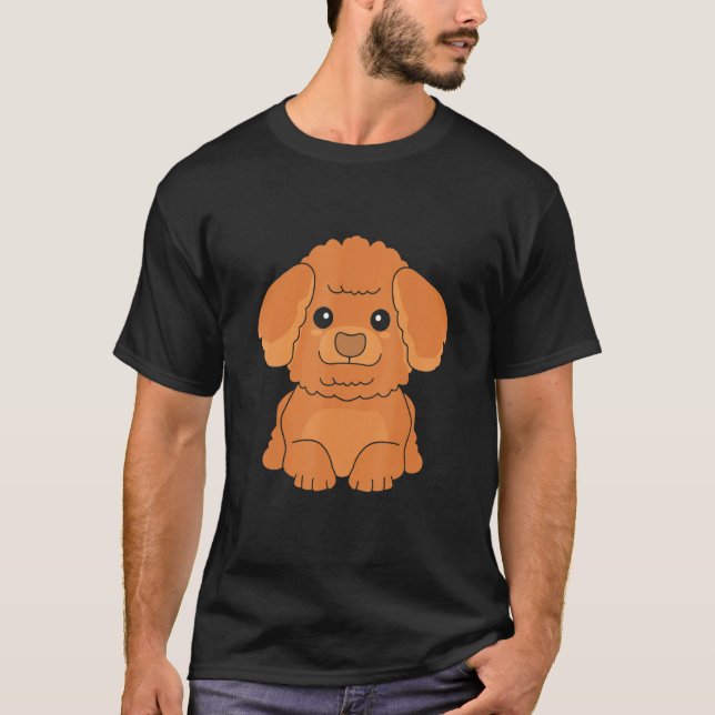 Cute Poodle Toy Poodle T-Shirt (Front)
