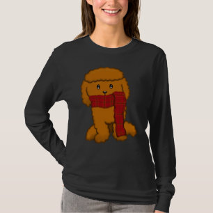 Cute Poodle With Scarf Bruno T-Shirt