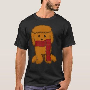 Cute Poodle With Scarf Bruno T-Shirt
