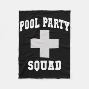 Cute Pool Party Squad Dad Cruise Swim Scu Surfing Fleece Blanket
