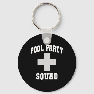 Cute Pool Party Squad Dad Cruise Swim Scuba Surfin Key Ring