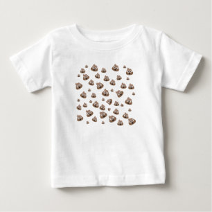 Cute Poop Emoji Pattern Baby T-Shirt