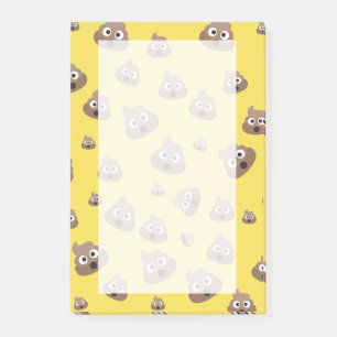 Cute Poop Emoji Pattern Post-it Notes