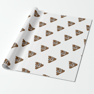 Cute Poop Emoji Wrapping Paper
