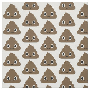 Cute Poop Pattern - Adorable Piles of Doo Doo Fabric