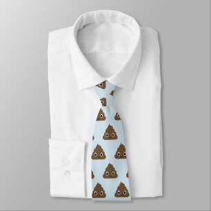 Cute Poop Pattern - Adorable Piles of Doo Doo Tie