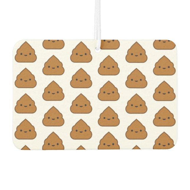 Cute Poop Pattern Car Air Freshener (Front)