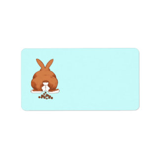 Cute Poopin Bunny Butt © Sandy Long Labels