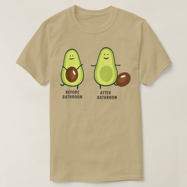 Cute Pooping Avocado For Men Women, Vegan, Poop 28 T-Shirt (Design Front)