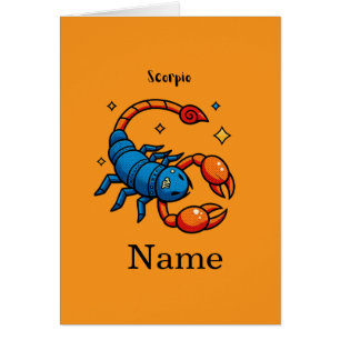 Cute Pop Art Scorpio Zodiac Sign Horoscope