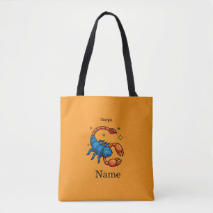 Cute Pop Art Scorpio Zodiac Sign Horoscope Tote Bag