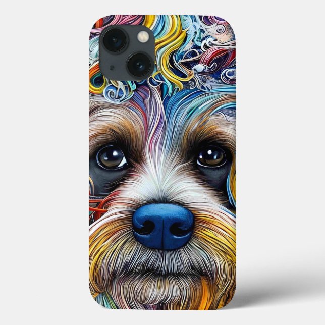 Cute Pop Art Terrier   Case-Mate iPhone Case (Back)