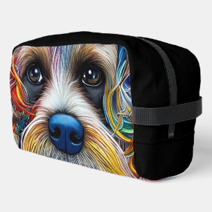 Cute Pop Art Terrier   Dopp Kit